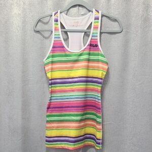 Fila Green‎ and Yellow Racerback Tank Top